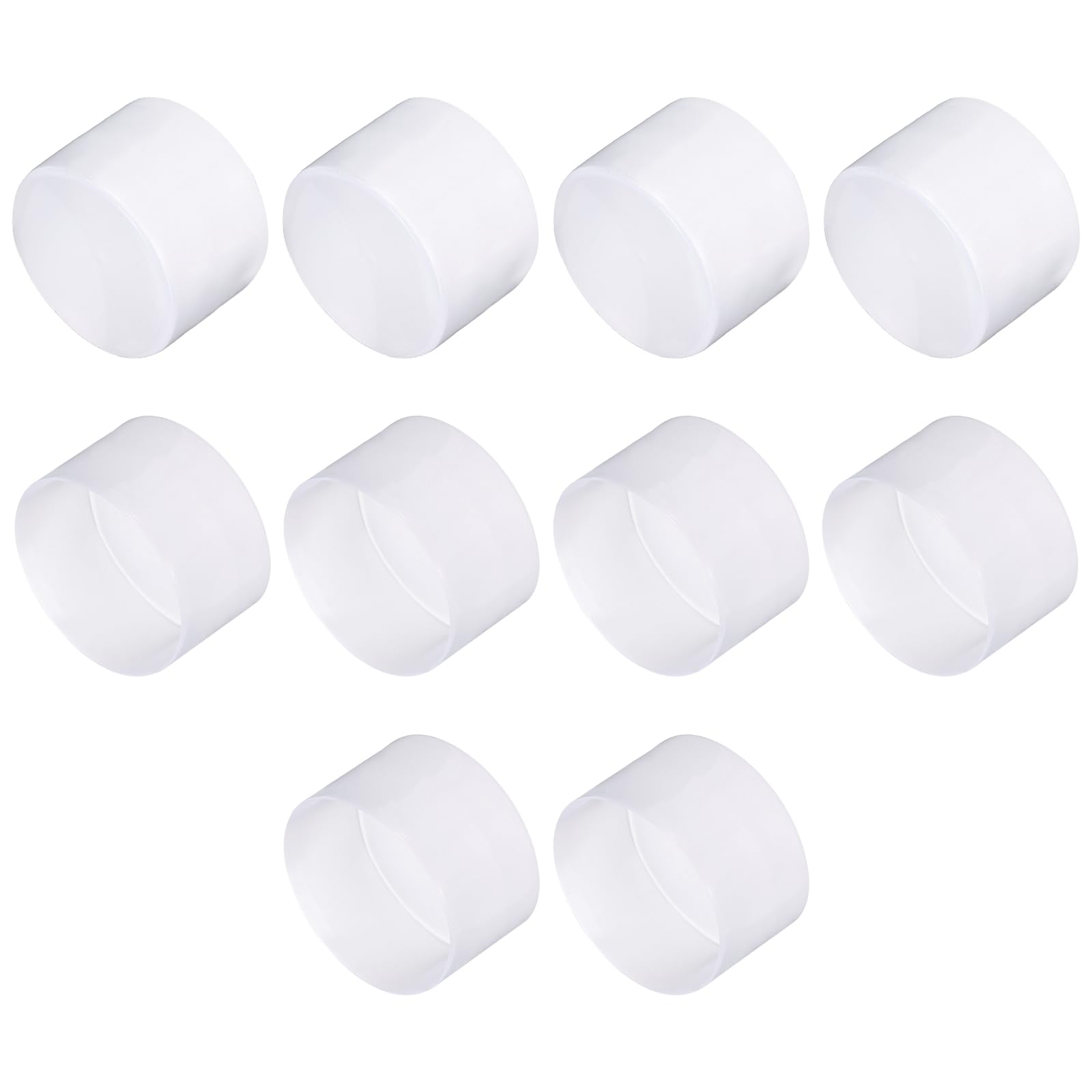 Embout en caoutchouc 63 mm en vinyle transparent souple pour protection | Lot de 10