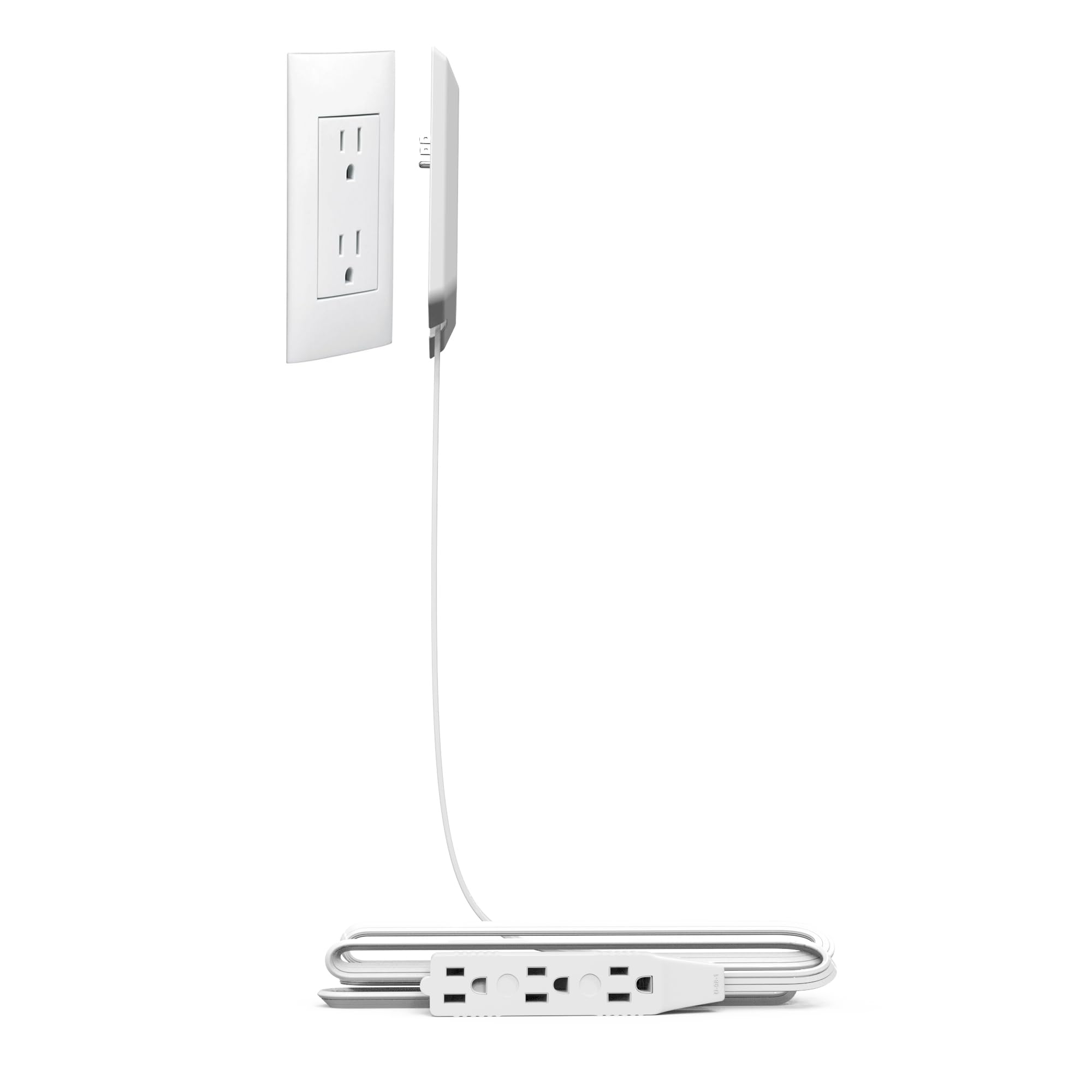Amazon.com: Flat-Face Outlet Extender with 3 Receptacles, Ultra-Thin ...