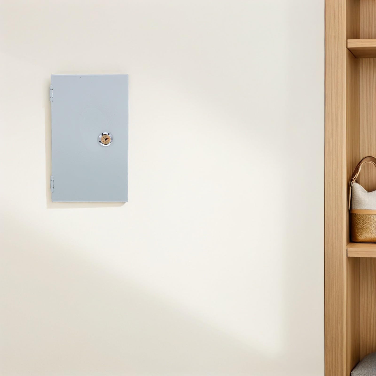 Caja de Enchufe con Cerradura para Carga Exterior, Plata