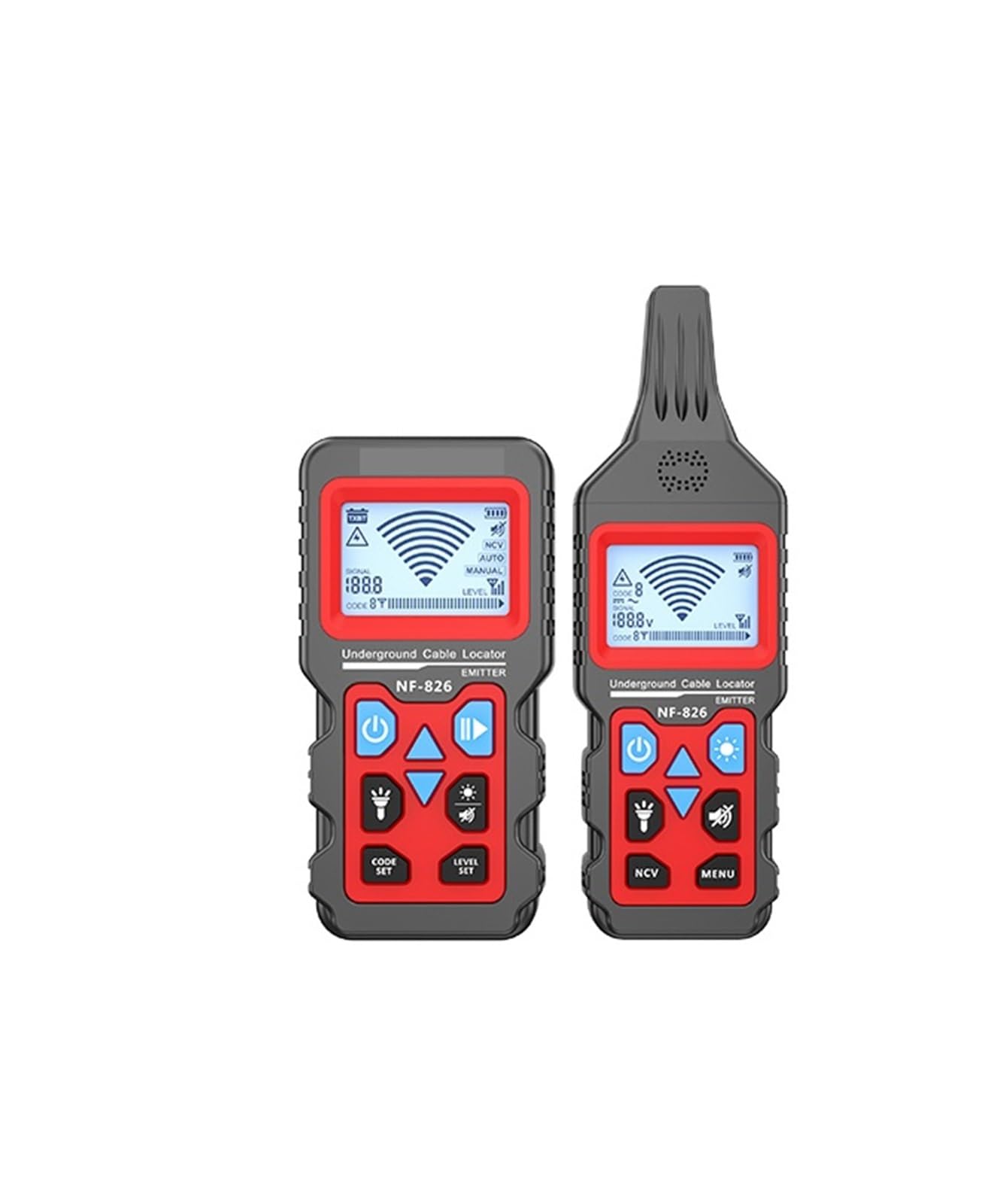 Mthckxjbsuz One Color Cable Tracker, Underground Cable Tracker Anti Interference Tester High&Low Voltage Locator Pipe Detector
