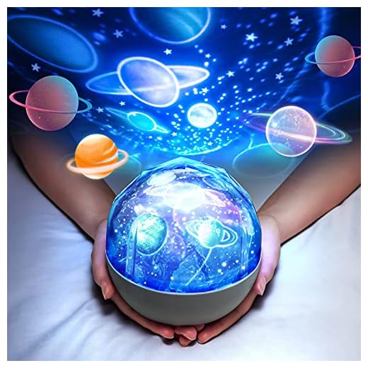 Solar System Projector Night Light for Kids, 360°Rotating+5 Films Kids Night Light Projector for Kids Room, Planetarium Projector for Kids Projector, Planets Space Projector Space Decor Space Gifts
