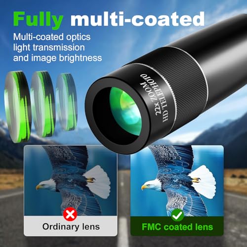 22X Telephoto Phone Lens Long Focus for iPhone and Android, Zoom Cellphone Camera Lens with Phone Clip for Picture Video Taking - Image 3