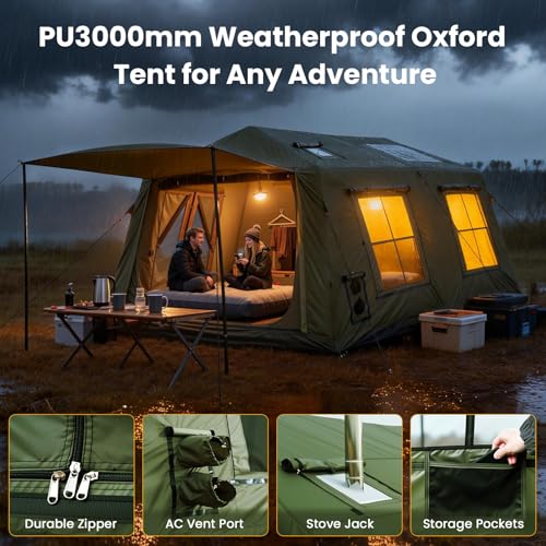 8-10 Person Inflatable Tent with Awning