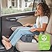 Chicco GoFit ClearTex Plus Backless Booster Car Seat, Latch Attachment, Quick-Release Latch Removal, Portable Car Booster Seat for Children at Least 4 Years Old and 40-110 lbs | Obsidian/Black