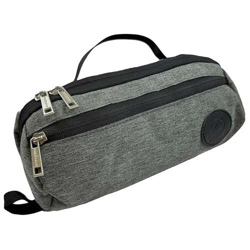 outdoorer Wash Butler S, Kulturbeutel klein in Grau – Kleine Kulturtasche zum Aufhängen für Reisen, Camping & Handgepäck, Waschbeutel für Damen & Herren, Material wasserdicht, leicht