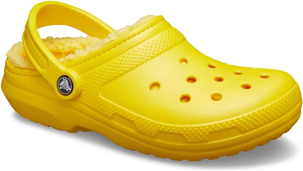 Crocs Unisex-Adult Classic Lined Clog 14 Women/12 Men Lemon/Lemon