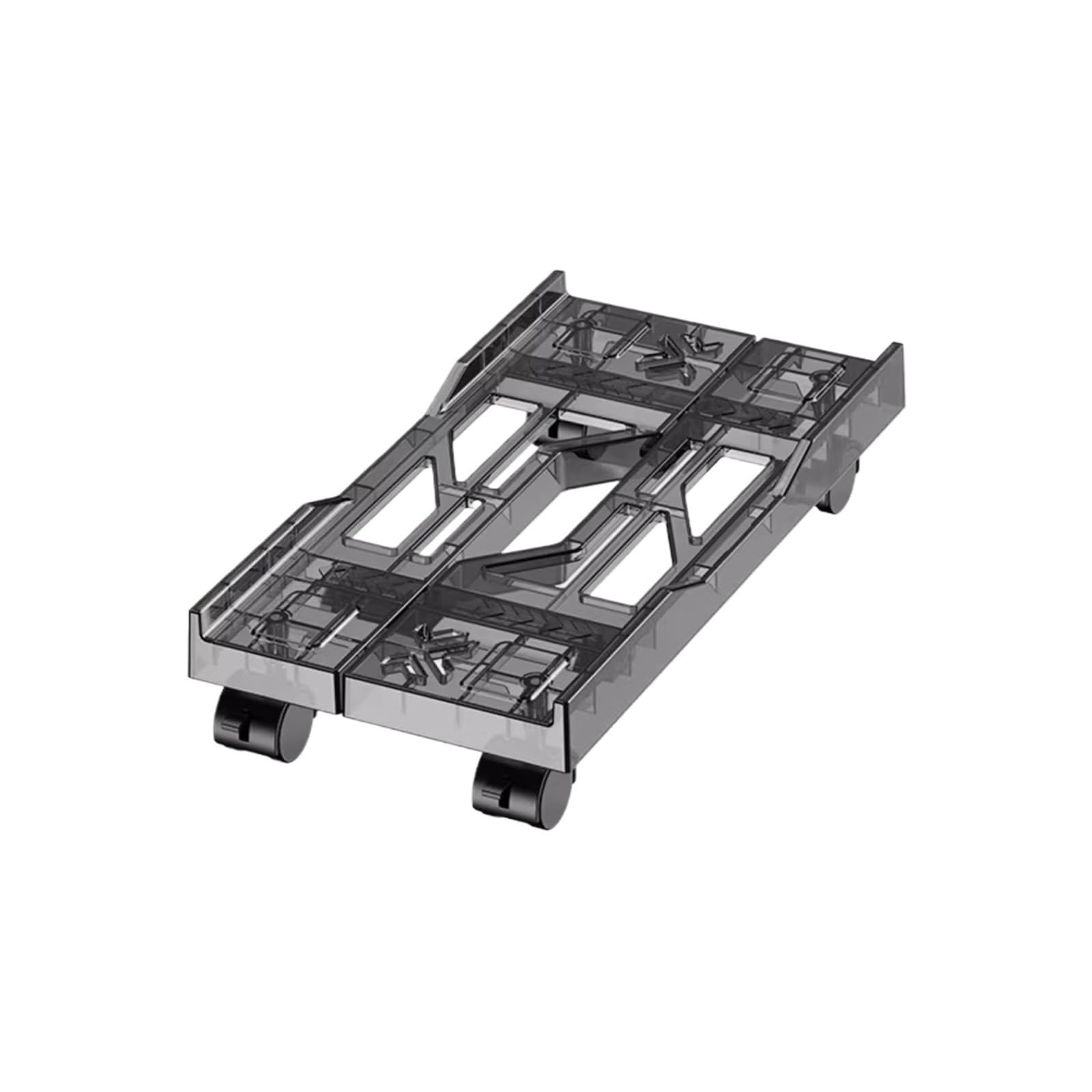 SaryEdge CPU Stand PC Stand Adjustable CPU Tower Stand Mobile CPU Stand with 4 Caster Wheels Fits Most PC CPU Holder,Black,Black