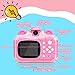 CL FUN Instant Print Digital Camera for Kids, Toddler Camera, 20MP Selfie Video, Children's Toy, Christmas & Birthday Gift for 6-12 Year Old Girls & Boys, Pink