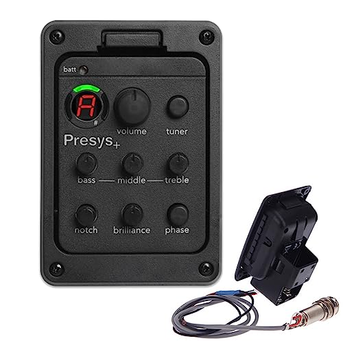 Préamplificateur de Guitare 3 Bandes EQ pour Guitare Acoustique Equalizer Un Bord du Preamp Pickup Tuner Outil de Guitare