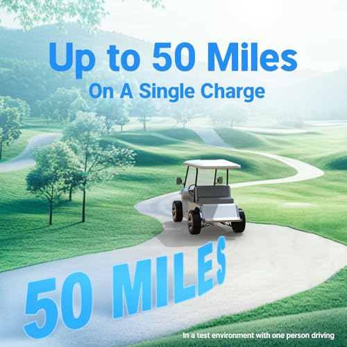Image of Redodo 48V 100Ah LiFePO4 Golf Cart Battery Kit w /58.4V 18A IP65 Charger & 500A Battery Monitor - 4000+ Cycles, Bluetooth 5.0, Low-Temp Protection, 0V BMS Activation for Golf Carts, RVs, Boats
