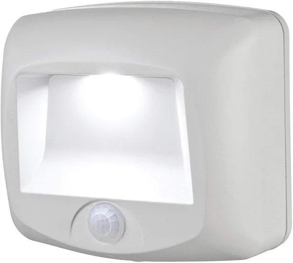 Beams MB530 35 Lumen Wirelsss Battery Powered Indoor/Outdoor Motion Sensing LED Step/Stair Light, 1-Pack, White