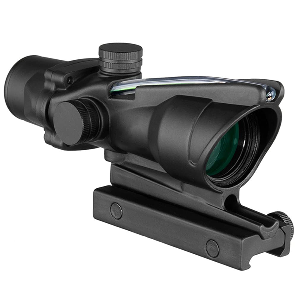 ACEXIER Cannocchiale da puntamento tattico 4x32 Mirino ottico con Reticolo illuminato Rosso Verde per Caccia
