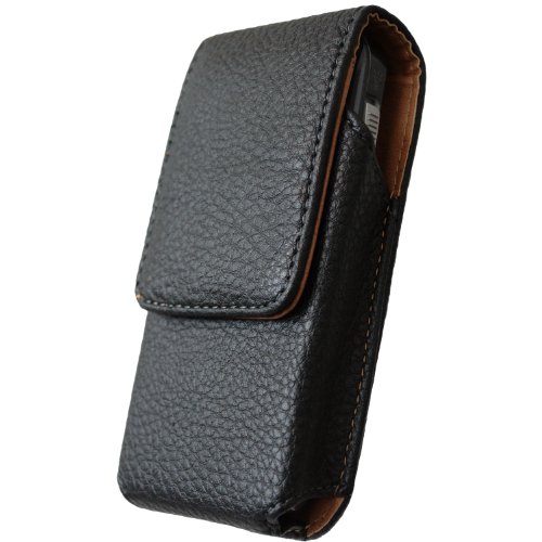 Snapfon ezTWO Vertical Case (Black) with Belt Clip