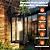2-Pack Outdoor Light Fixtures Wall Mount, Waterproof Exterior Wall Lanterns with Clear Glass, Anti-Rust Outside Black Wall Sconces, Front Porch Lights for House Garage Doorway, Bulbs Not Included