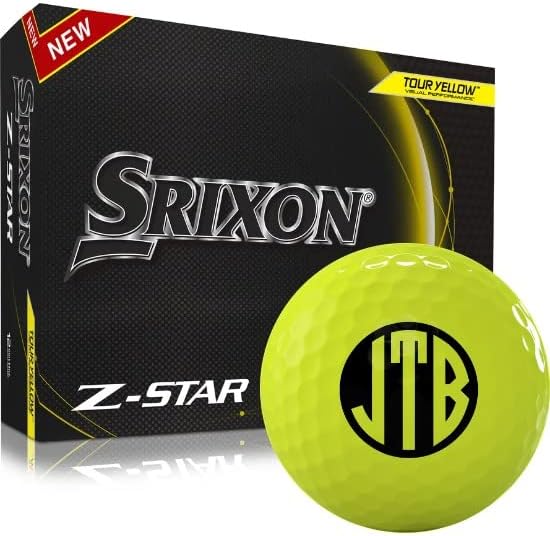 Srixon 2023 Z-Star 8 Yellow Monogram Golf Balls