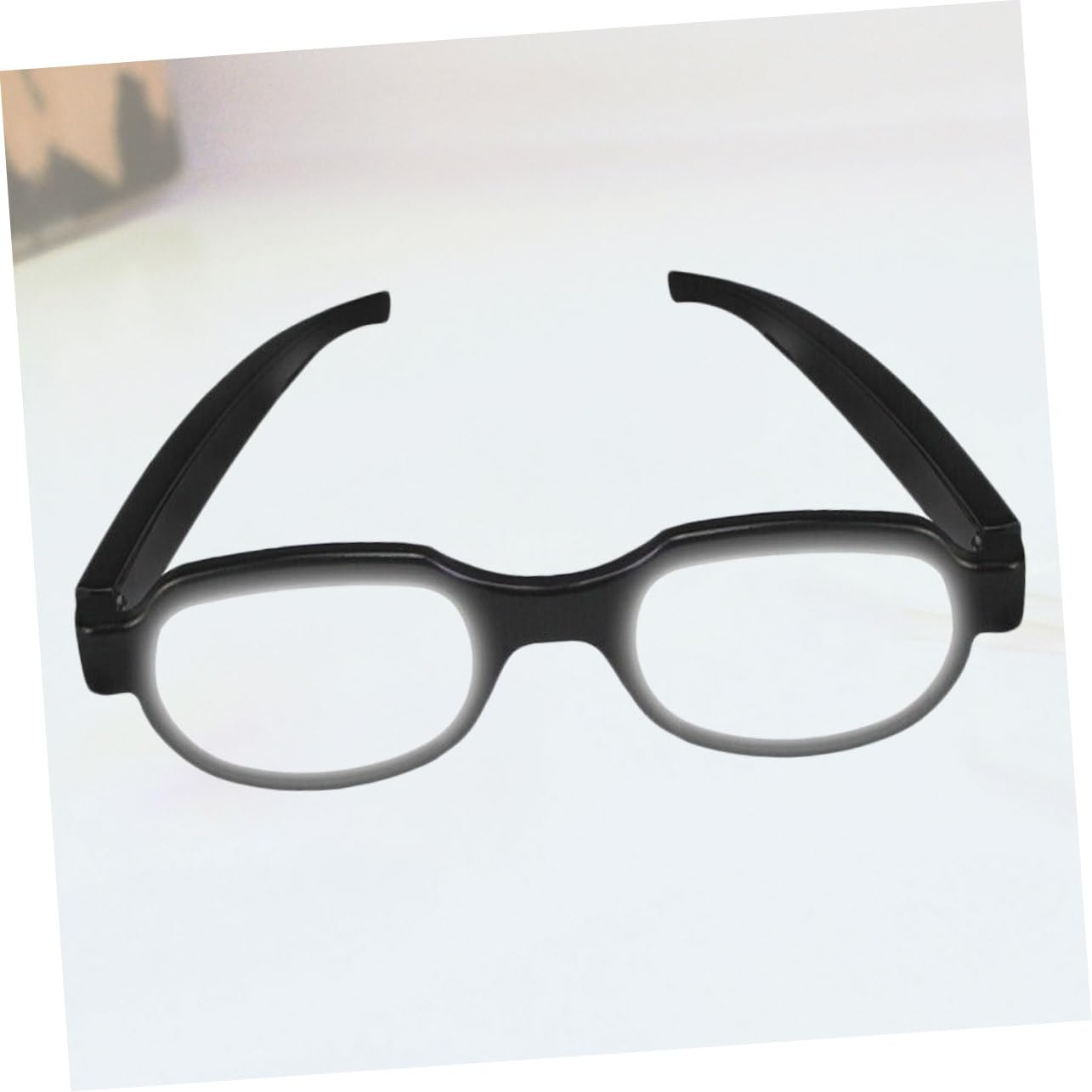 Beavorty Gafas LED Luminosas Usb, Plástico Negro, Modelo Divertido