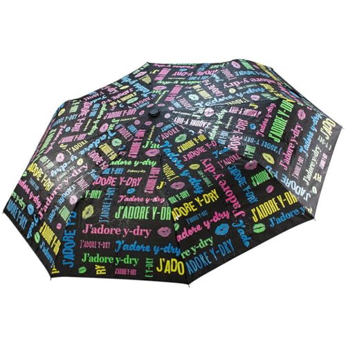 Y-Dry Ombrello Corto Antivento, Pieghevole Per Auto Ad 8/10 Stecche, Apri&Chiudi Con Fusto Ribaltabile, Idrorepellente Con Struttura In Acciaio, Allum