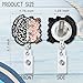 ZBBFSCSB Mental Health Matters Funny Glitter Badge Scroll Retractable with Metal Shark Clip, Cute Brain Badge Holder for Psychology Students, Christmas Birthday Gift for Doctor Nurse Psychologist MD