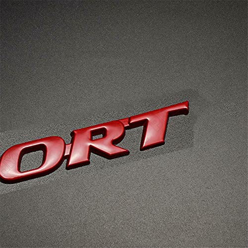 Image of 3D Metal Sport Logo Car Trunk Tailgate Emblem Badge Decal Sticker Red (Red)