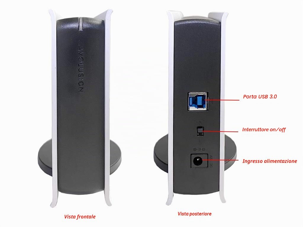 Avolusion PRO-5X Series - Hard disk esterno da 8 TB USB 3.0 per console di gioco PS5, colore: Bianco