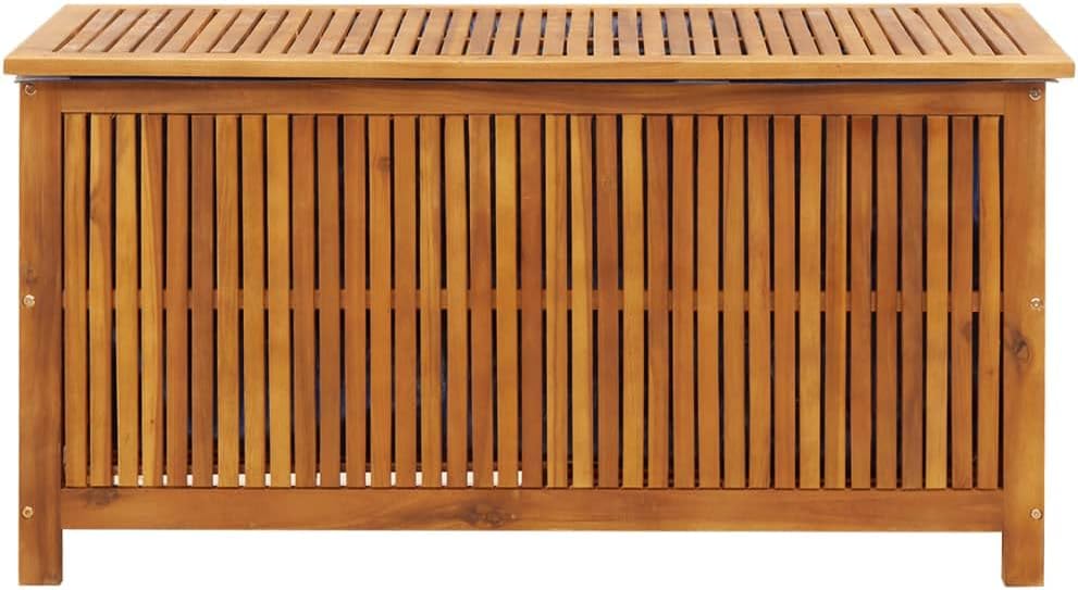 Patio Storage Box,wooden cabinets,Indoor and Outdoor Storage Box,Patio Storage Boxfor Kitchen, Laundry or Utility Room 44.5"x19.7"x22.8" Solid Acacia Wood