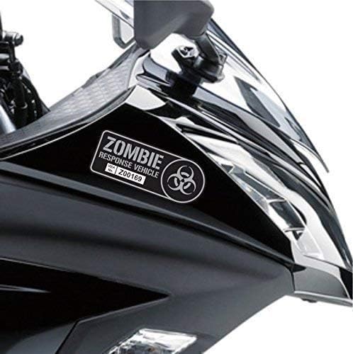 Zombie Response Vehicle Sticker Set Vinyl Decal Gun Metal Car Truck SUV Decal Badge Halloween - Image 5