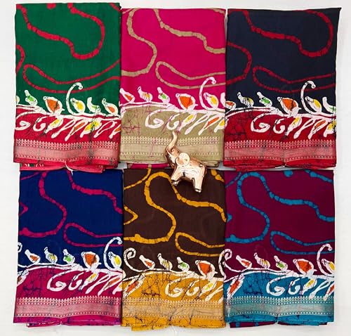 Image of Kalamkari Floral Prints Dola Silk Saree With Rich Zari Border Designer Pallu Attach Blouse Piece