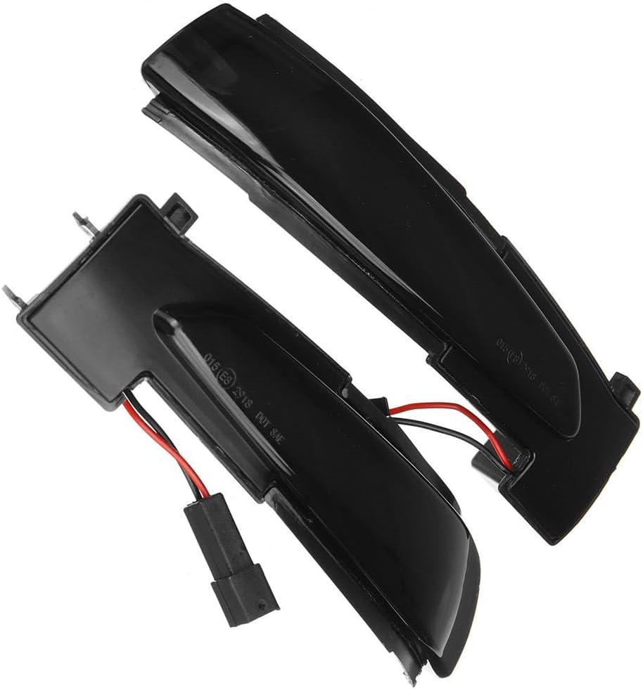 LED Side Mirror Turn Signal Light Clearance Lamp, Smoke Lens Door Rearview Wing Mirror Amber Sequential Blinker, 2010-2017 Compatible with Peugeot 508 SW C4 Picasso C4 Grand Picasso II
