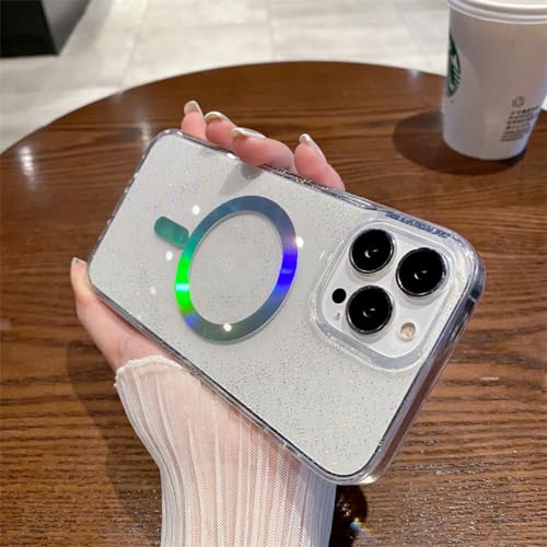 Étui de téléphone magnétique transparent à paillettes iPhone 11 Pro