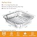 Ezsart 8x8 Aluminum Pans - 20 Pack Disposable Foil Pans, Aluminum Roasting Trays for Holiday Cooking, Parties Meal Prep, Storage, Heating and Baking