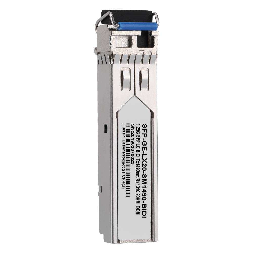Moduł nadawczo-odbiorczy światłowodu, 100Mbps-25Gbps 3KM-80KM jednomodowy / wielomodowy LC jednomodowy / podwójny światłowód SFP/SFP28, do centrów danych i sieci korporacyjnej (SFP-GE-LX20-SM1490-BIDI