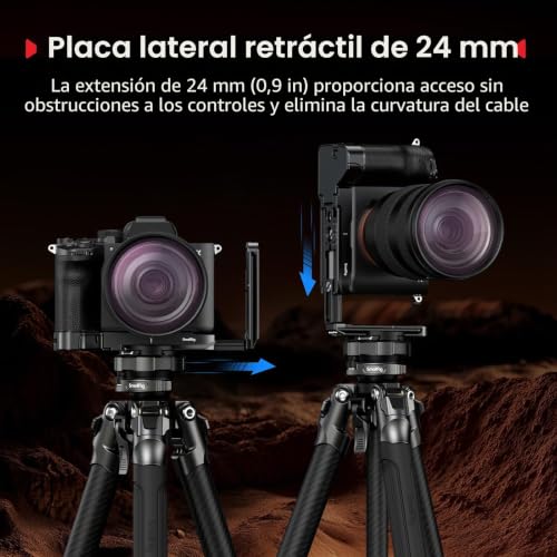 Placa de montaje en L SmallRig para Sony Alpha 7 IV y V con zapata Arca-Swiss 4