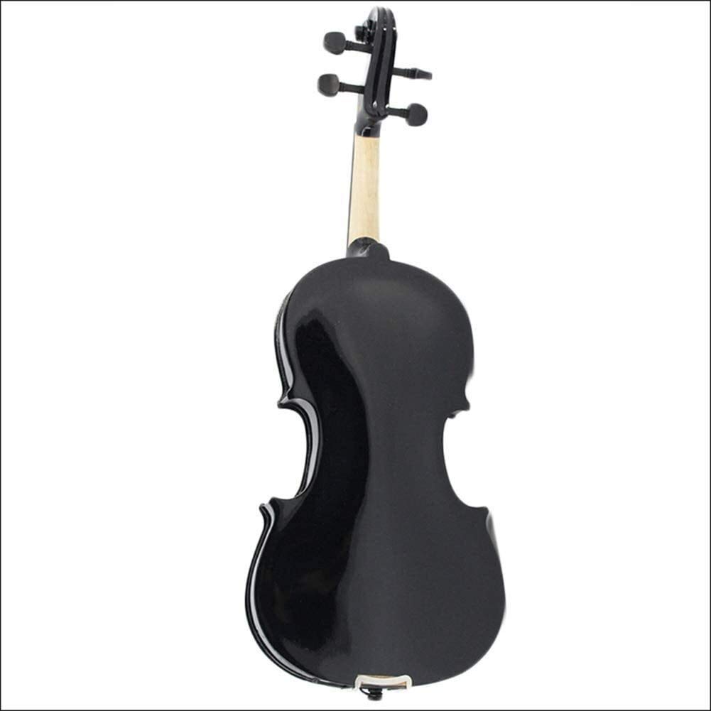 Violino Standard da Studente, per Principianti, Night Hot Compensato Violino Nero Tiglio Piastra a Pressione Studente Pianoforte Classico Violino Studente Principiante Adulto (Size : 1/2)