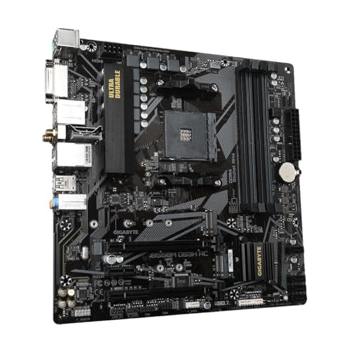 Gigabyte B550M DS3H AC Motherboard, Supports AMD Ryzen 5000 Series AM4 CPUs, 5+3 Phases Pure Digital VRM - Image 2