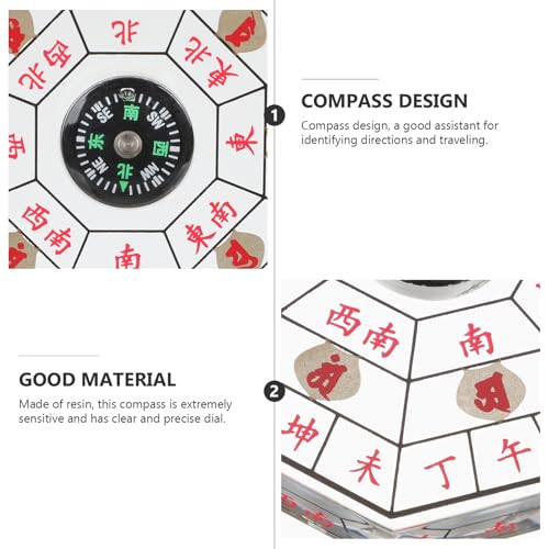 Brújula tradicional china feng shui portátil ligera miniatura 6