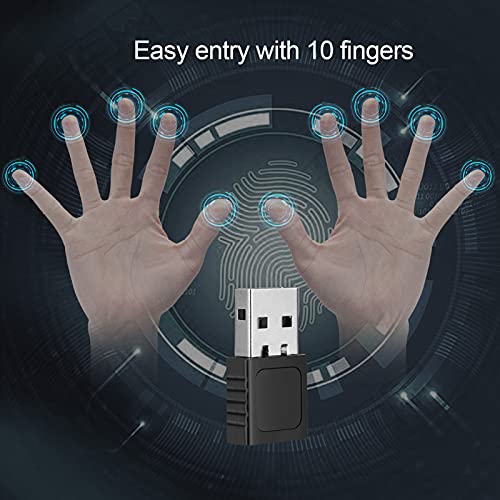 JIAN BOLAND USB Fingerprint Reader 360° Touch Speedy Matching Multi Biometric Windows Security Key for Win 7 8 10 Windows Hello PC & Laptop - Thumbnail 5