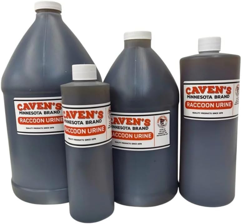 Pure Raccoon Urine - Caven's Minnesota Brand Lure Trailing Scent Choose Size