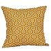 Ericcay Housse De Coussin Jaune Moutarde Coton Lin Géométrique Automne Unique Doux Décoratif Housse De Coussin Canapé Avec Caché Fermeture À Glissière Couleur Blocs Design Taille Housse De Coussin 45X