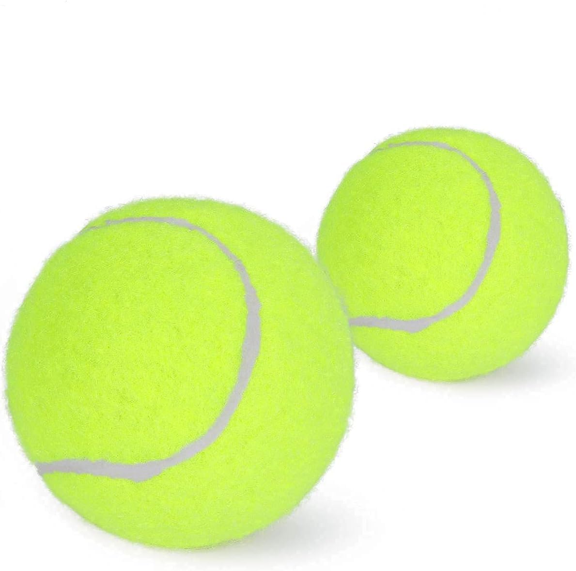 Confezione da 24 palline da tennis | Palline da allenamento per cani, super rimbalzo, perfette per allenamento di cricket per principianti (con borsa per il trasporto, giallo)
