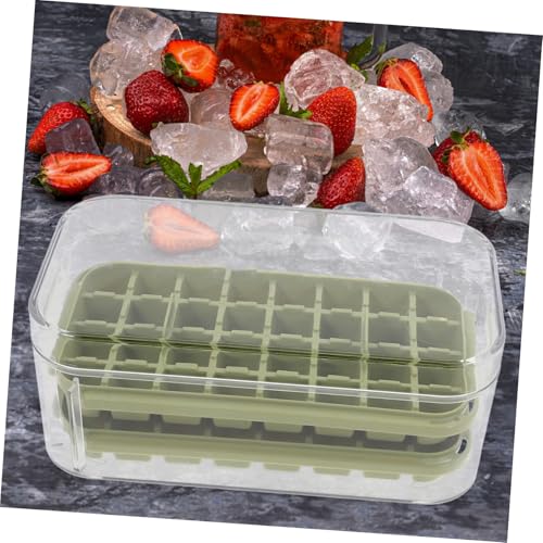 Molde reutilizable para cubos de hielo con tapa y contenedor miniatura 7