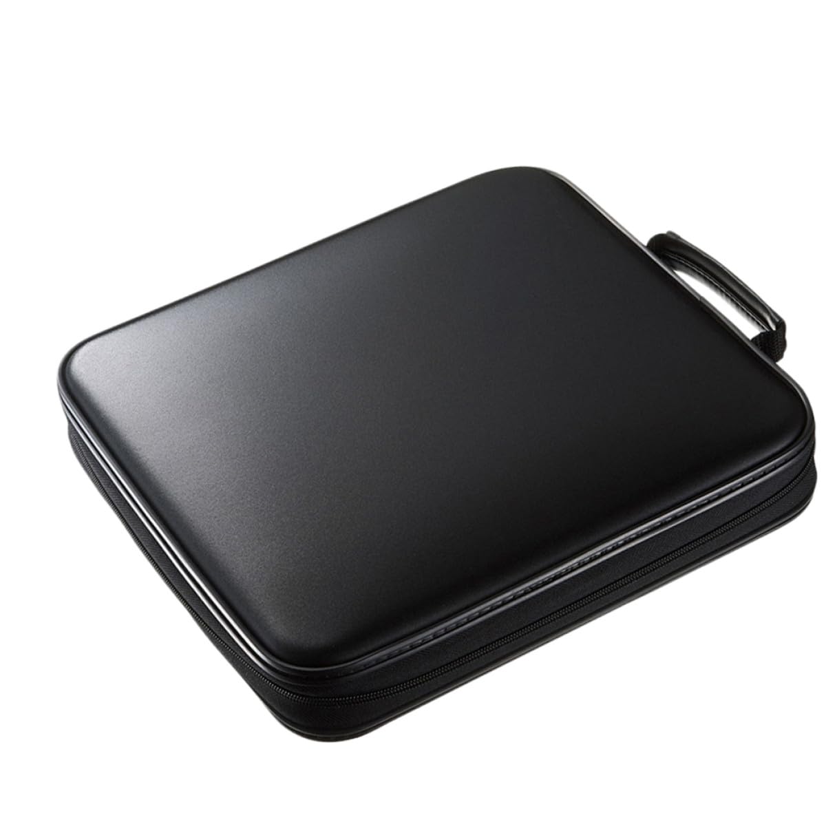 Veemoon Custodia Porta Dvd Nero 160 Slot in Pp e Tessuto Non Tessuto, Organizer Portatile per Proteggere Dischi da Graffi per Casa e Viaggi