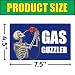 BAVAHA [7.5"x4.5"] Gas Guzzler Bumper Magnet I Eated The Gas Funny Skeleton Meme Magnetic Bumper Stickers Car Fuel Tank Accessories Gen Z Unhinged Driving Gift Decorations for Car Truck Vehicle Van