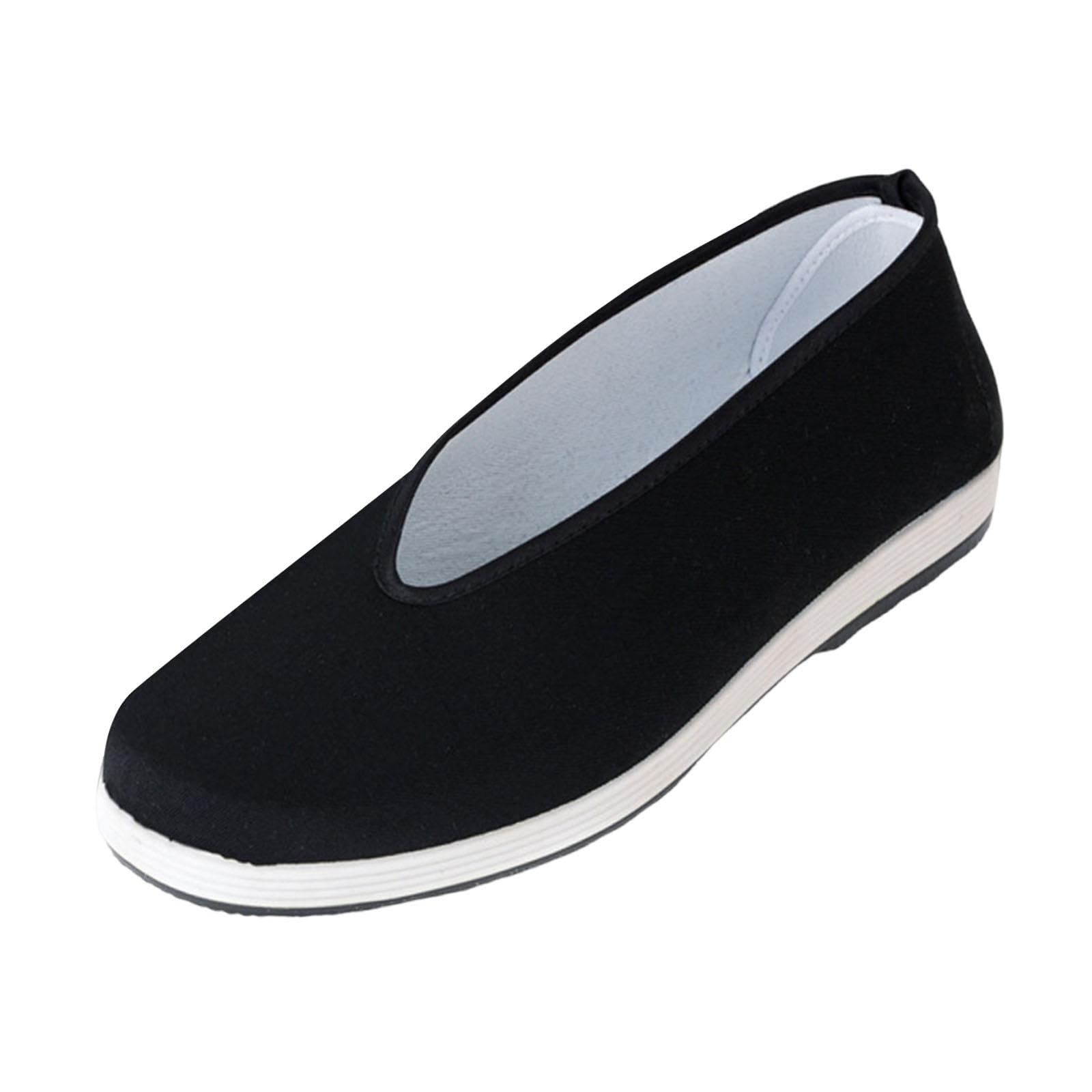 THE STYLE SUTRA Chinese Traditional Shoes Breathable Anti Slip Rubber Sole Old Beijing Shoes 37