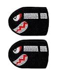 Angry Flying Bullet Bill Old School Retro Hook Patch (Bundle 2pc)