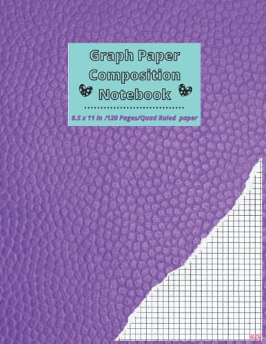 Graph Paper Composition Notebook: Purple Color For Women And Girl Grid Paper Notebook (8.5 x 11) Pages : 120 For Students And Workers