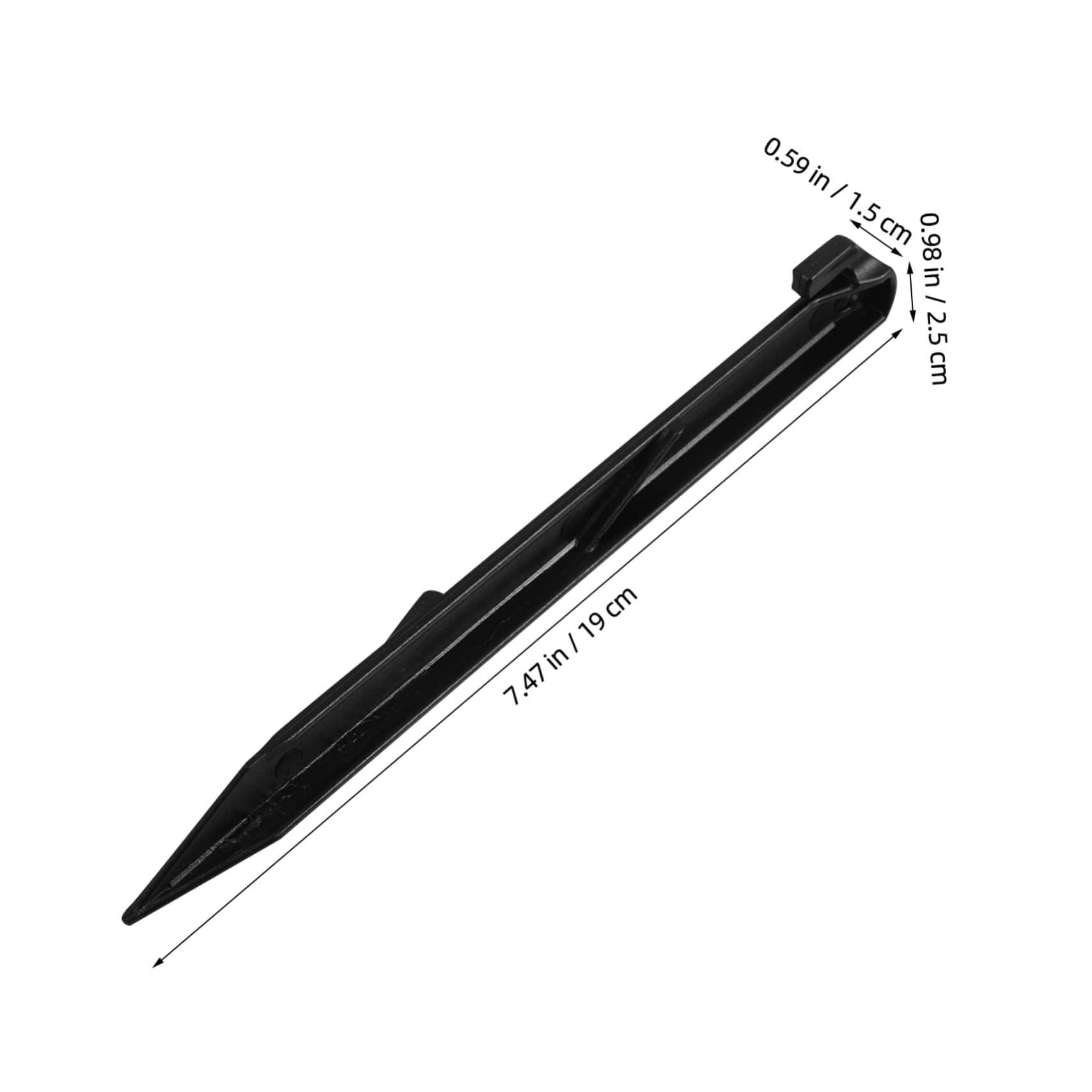 SUPVOX 50pcs Heavy Duty Plastic Tent Pegs Camping Stakes for Secure Ground Hold for Tents and Outdoor Activities Lightweight and Portable Gardening Accessories