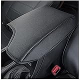 PIMCAR Center Console Cover Compatible with Ford Ranger 2019-2023 Armrest Cushion Custom PU Leather Protector Interior Accessories Black(Not for 2023 Ranger XL/Raptor/Wildtrak)