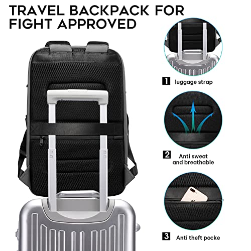 Image of BANGE Business Laptop Smart backpack Can Hold 15.6 Inch Laptop Commute Backpack Carry on bag for men and women