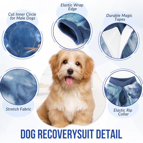 Image of Lukovee Recovery Suit for Dogs, Onesie Spay Neuter Surgery Suit Female Male