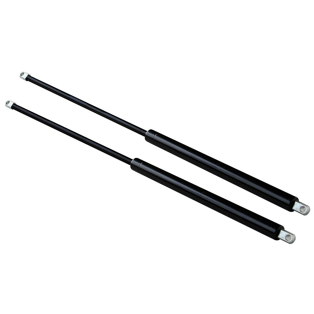 Melko Lot de 2 vérins à gaz universels en acier 45 pour remorques, volets, charnières de porte, armoires, coffres et de nombreux autres projets, 750 N